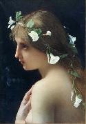Jules Joseph Lefebvre Nymph with morning glory flowers Germany oil painting artist